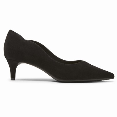 Rockport Total Motion Noelle Scalloped-Back Heels Damen Schwarz CHD-102356